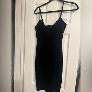 Forever 21 Black Velvet Dress